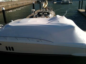 Shrink wrapped boats
