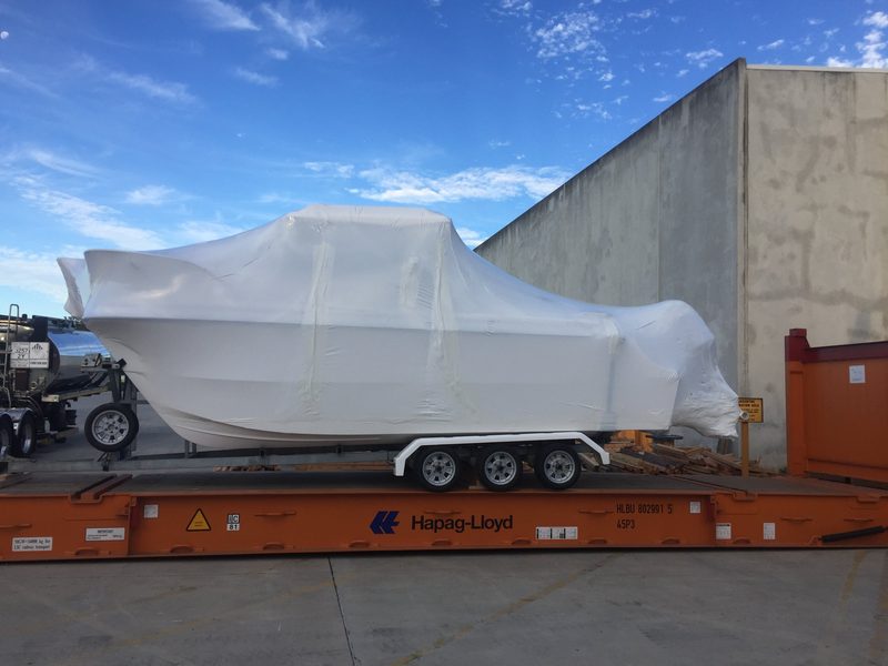 Shrink wrapped boats