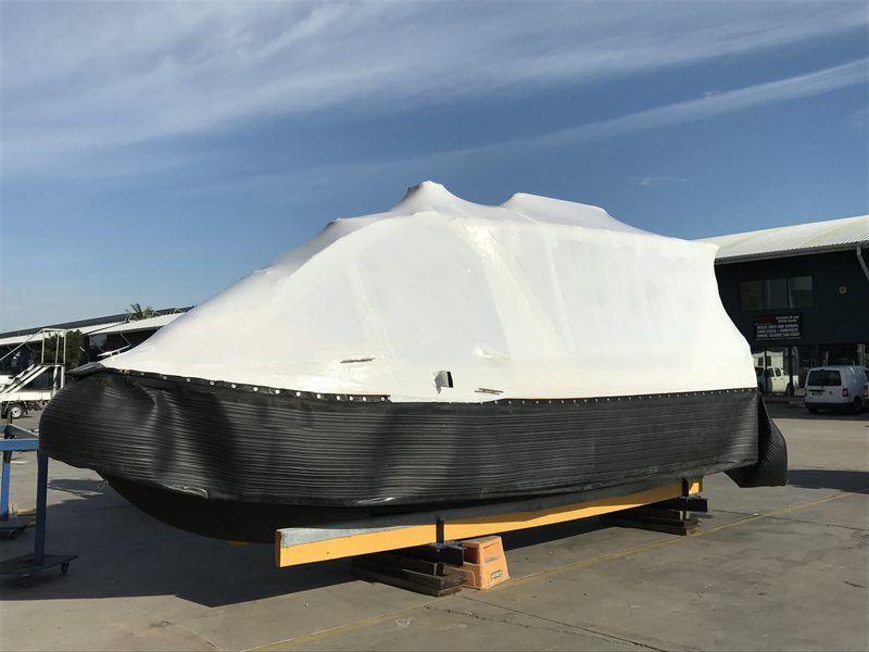 Shrink wrapped boats