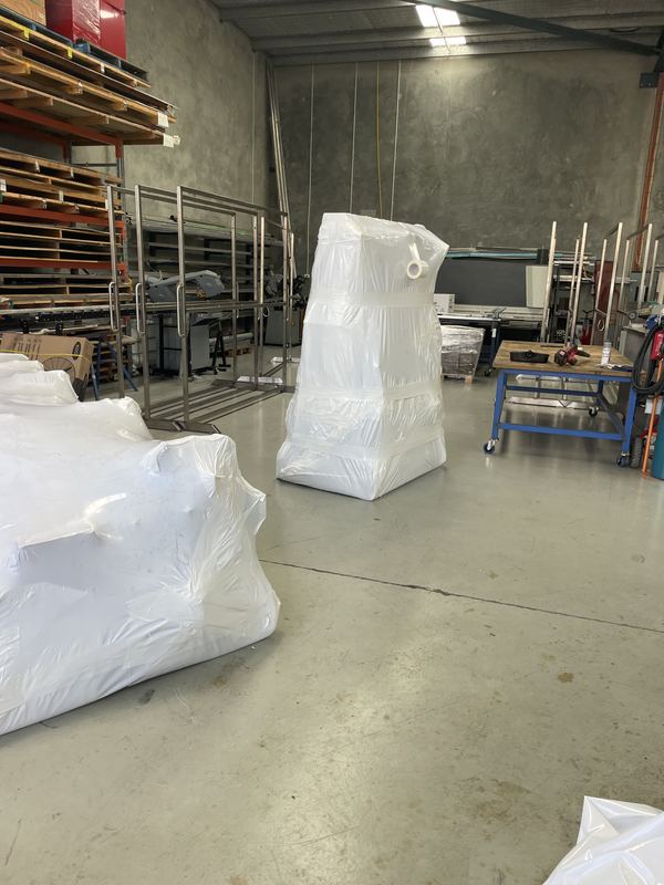 Shrink wrapping work